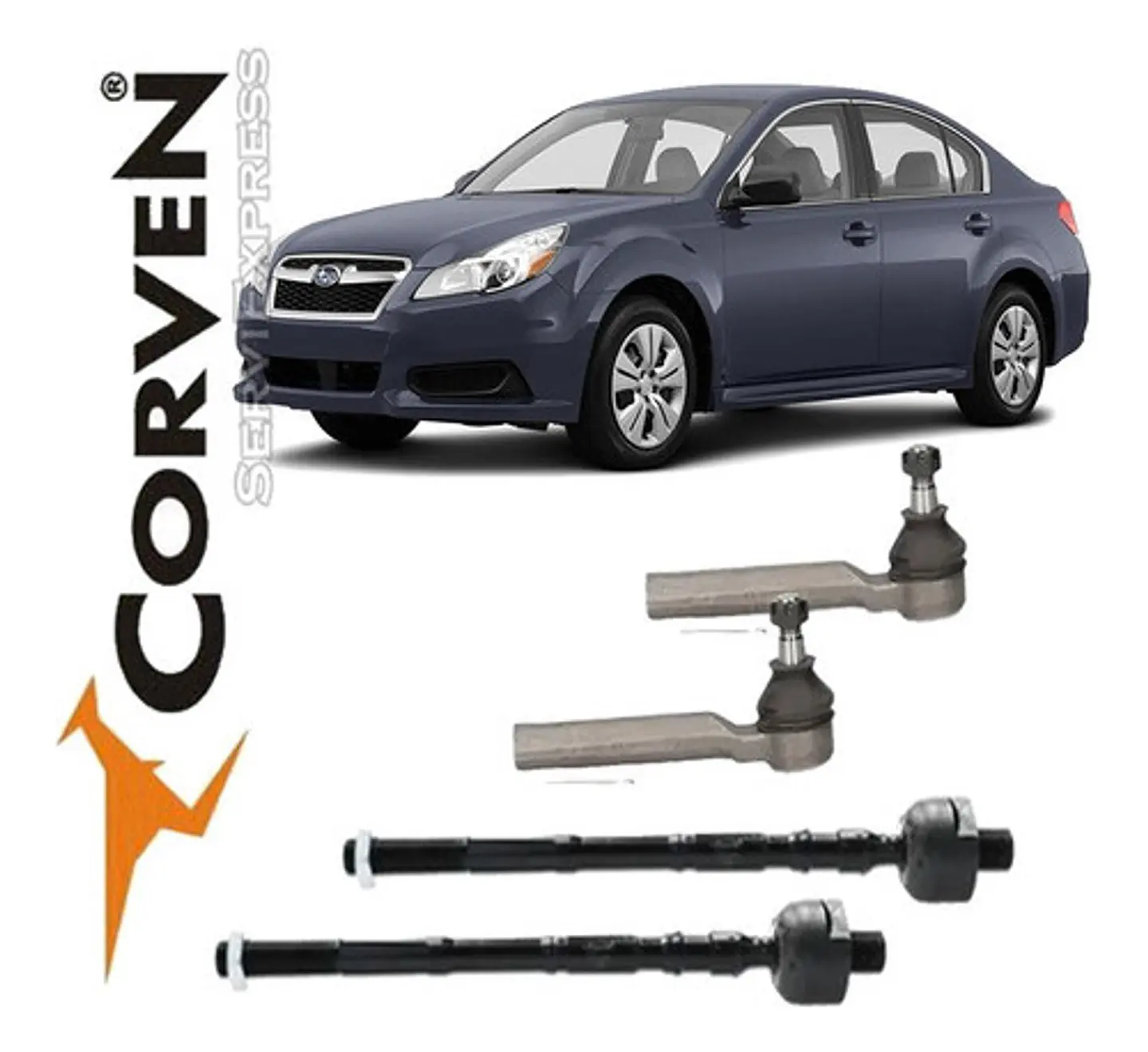 Juego De Terminales Y Axiales Subaru Legacy Del 2003 Al 2014 1