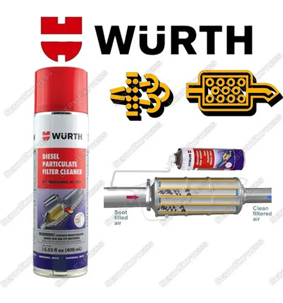 Dpf Limpiador De Filtro De Particulas Diesel Wurth 400ml 1