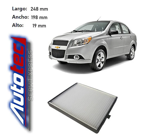 Filtro De Polen Chevrolet Aveo Del 2004 Al 2017