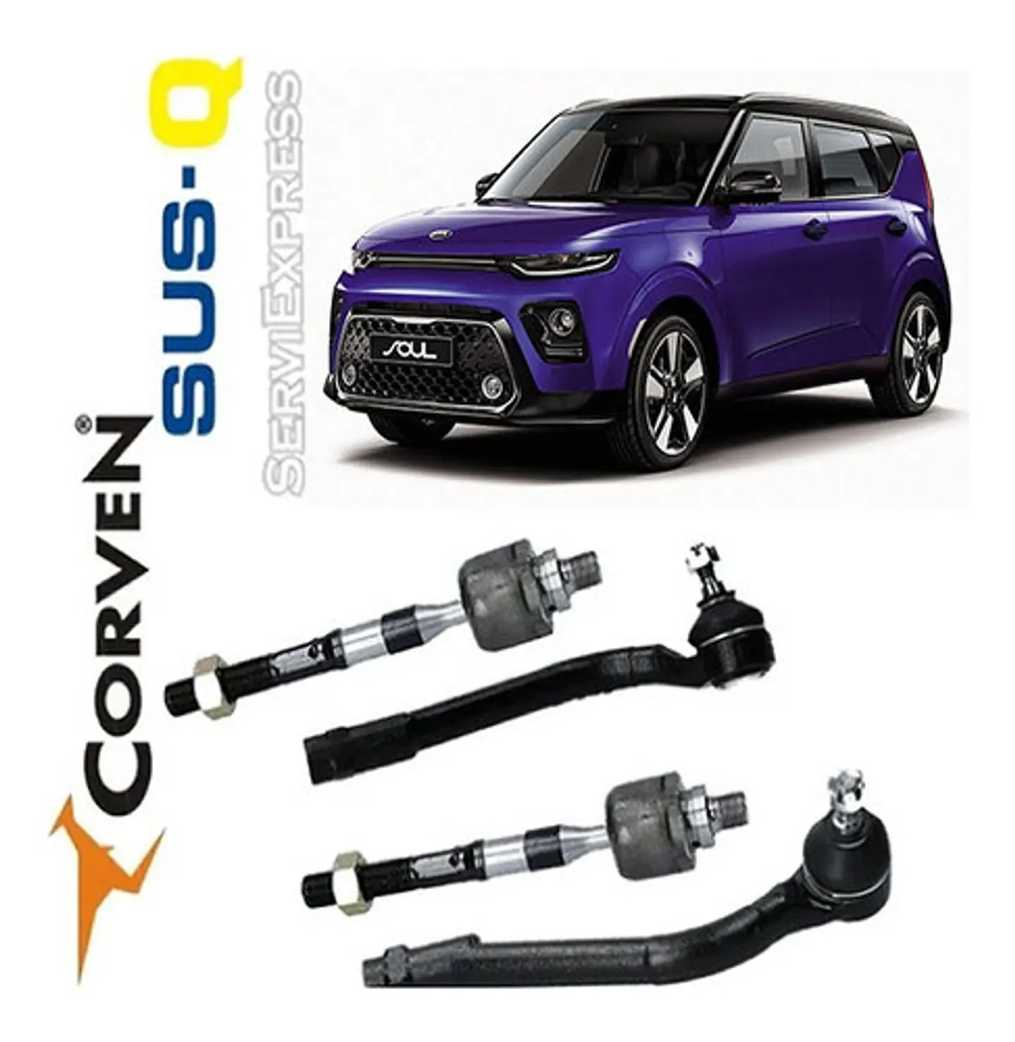 Juego De Terminales Y Axiales Kia Soul Del 2014 Al 2019 1