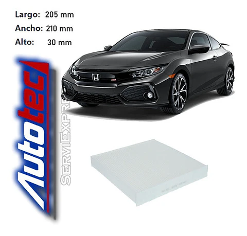Filtro Polen Honda Civic 2.0 Del 2016 Al 2020 Mk10