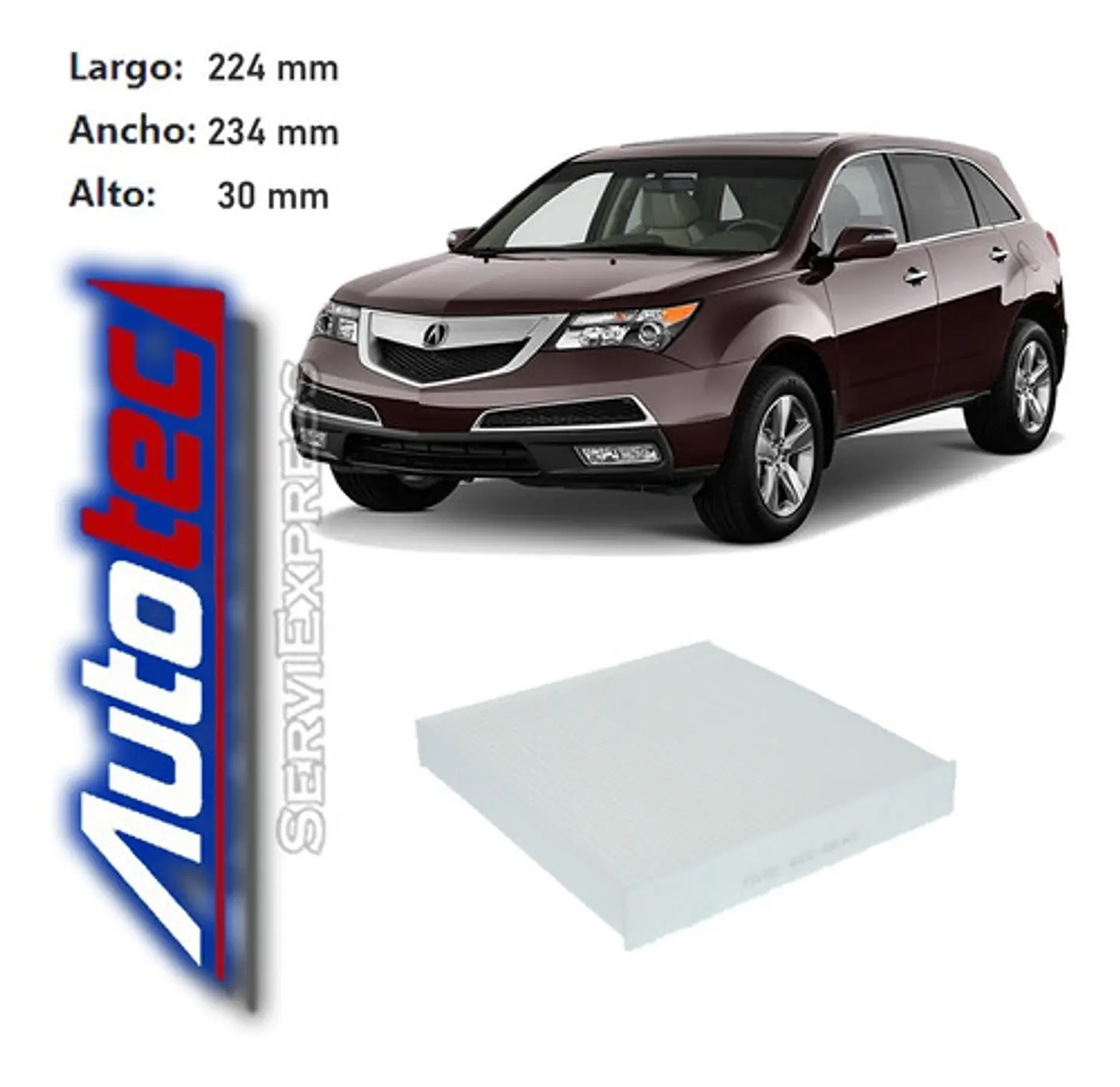 Filtro Polen Honda Acura Mdx Del 2007 Al 2011 1