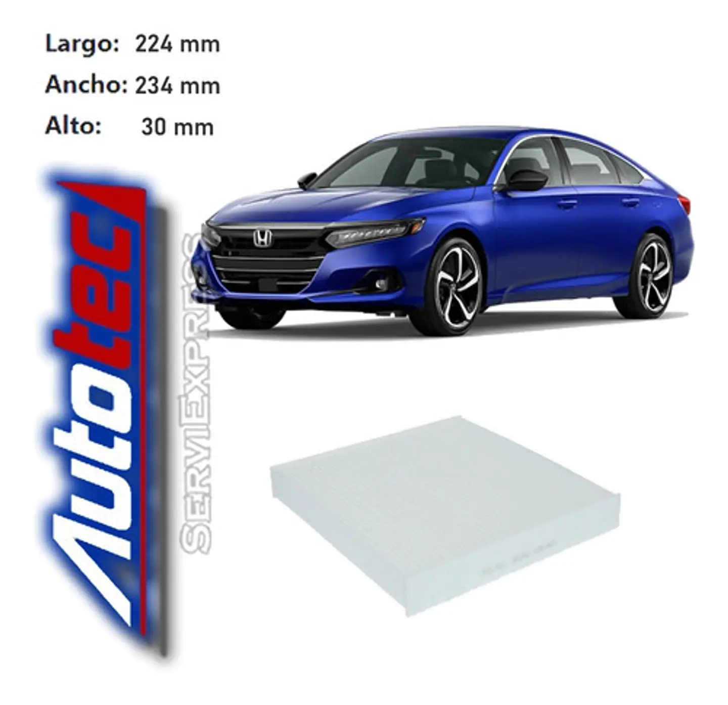 Filtro Polen Honda Accord Del 2018 Al 2021 Mk10 1