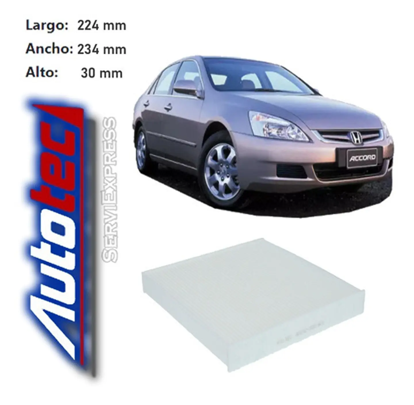 Filtro Polen Honda Accord Del 2003 Al 2007 Mk7 2