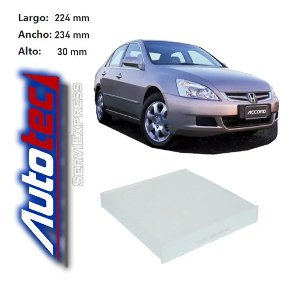 Filtro Polen Honda Accord Del 2003 Al 2007 Mk7 2