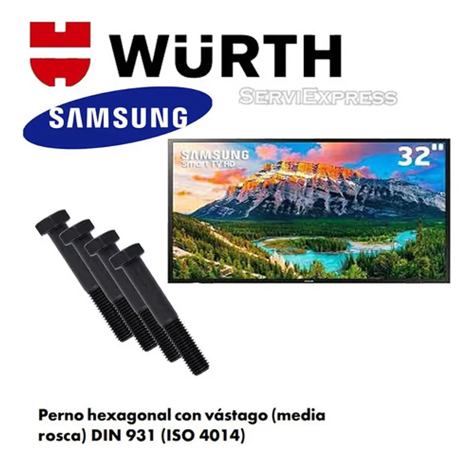 Pernos De Soporte Smartv Samsung  J4290 Y J4300 1