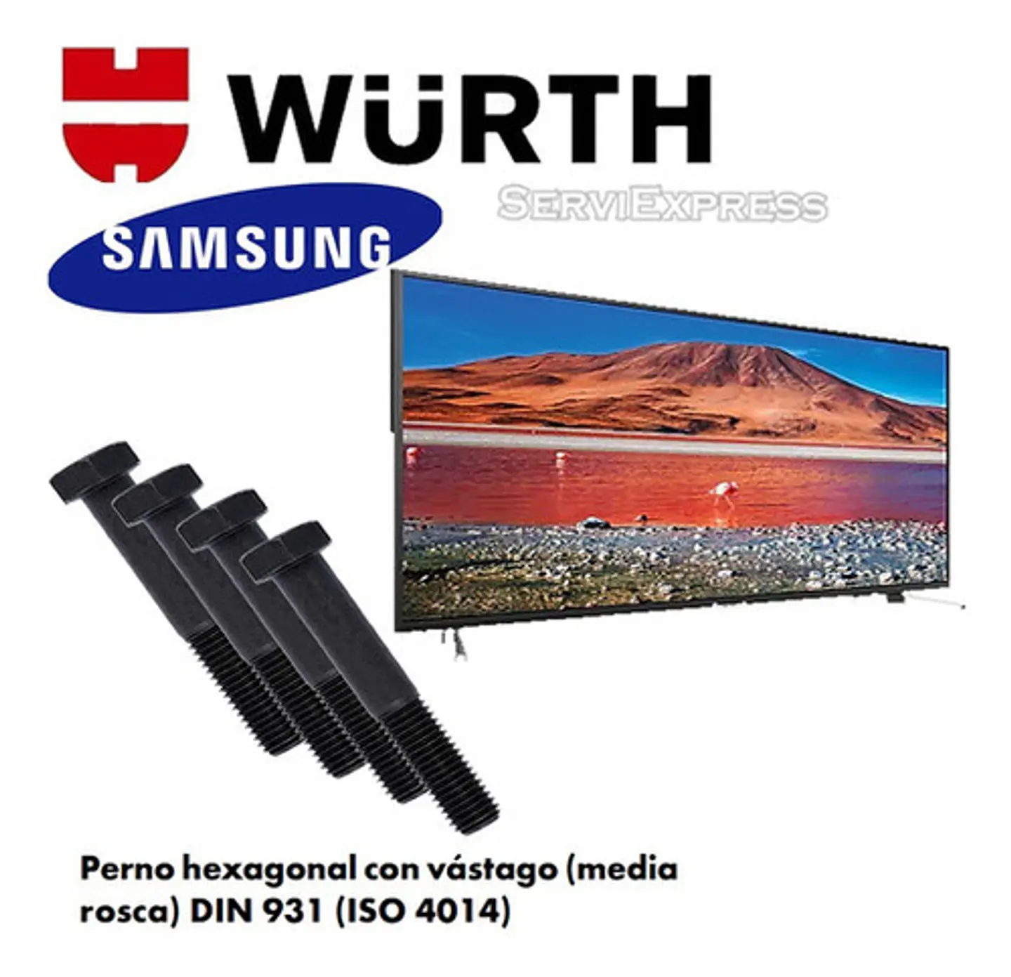 Pernos De Soporte Smartv Samsung  Tu7090 1