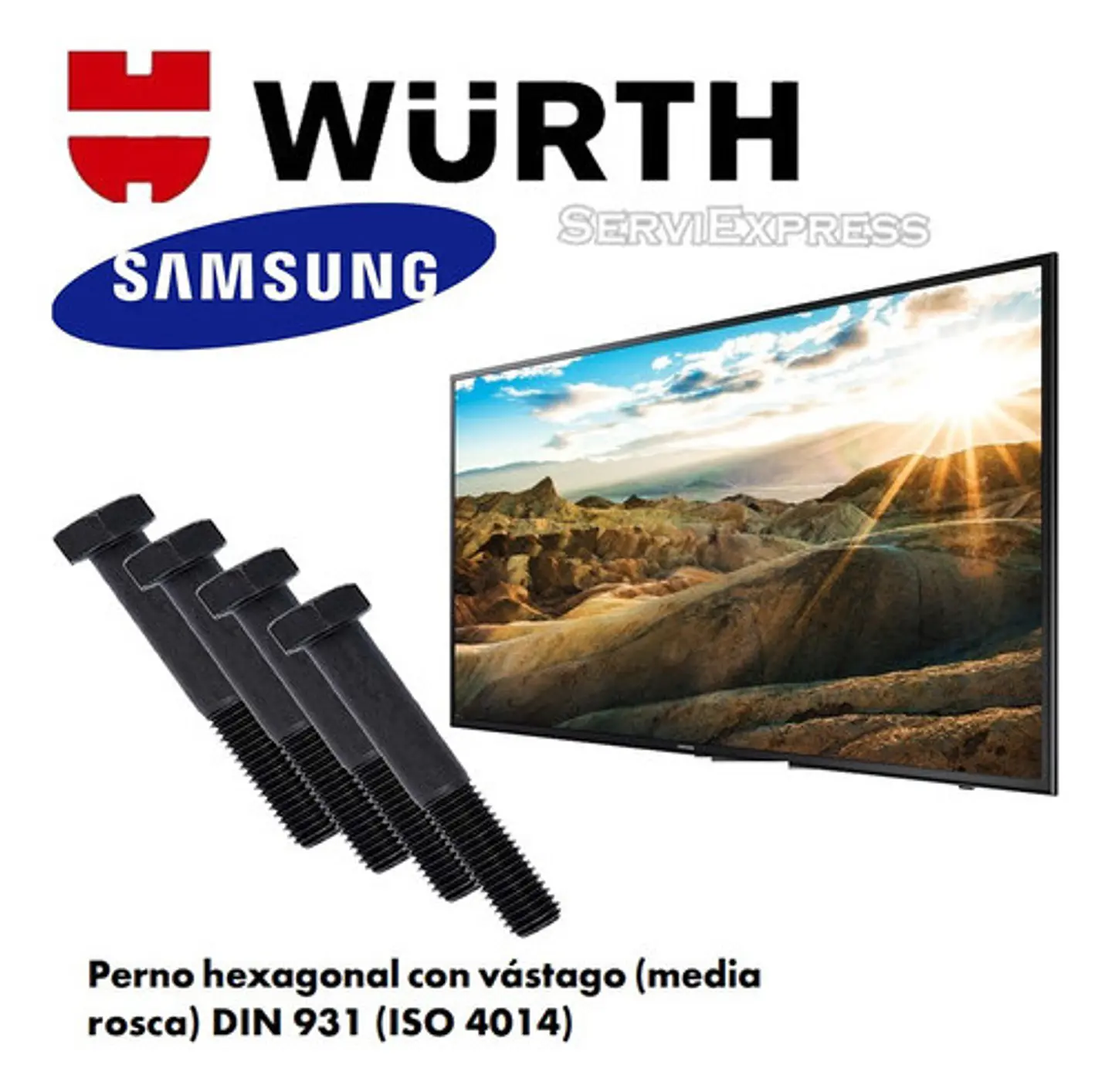 Pernos De Soporte Smartv Samsung  Ku6000 1