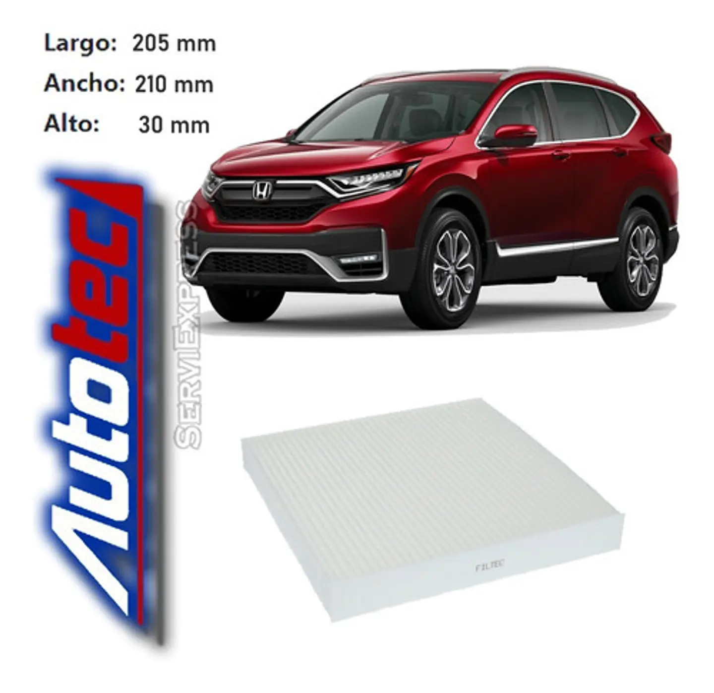 Filtro Polen Honda Cr-v 2,4 Del 2018 Al 2021 Crv 1