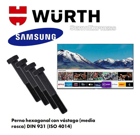 Pernos De Soporte Smartv Samsung Tu 8500