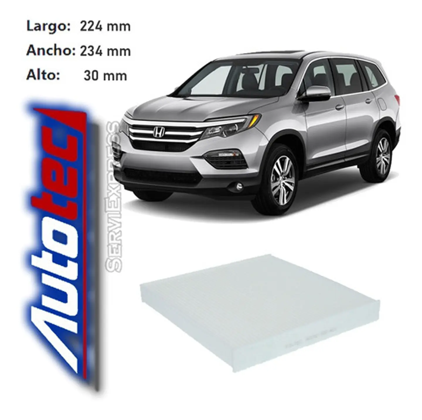 Filtro Polen Honda Pilot 3.5 Del 2012 Al 2018 1