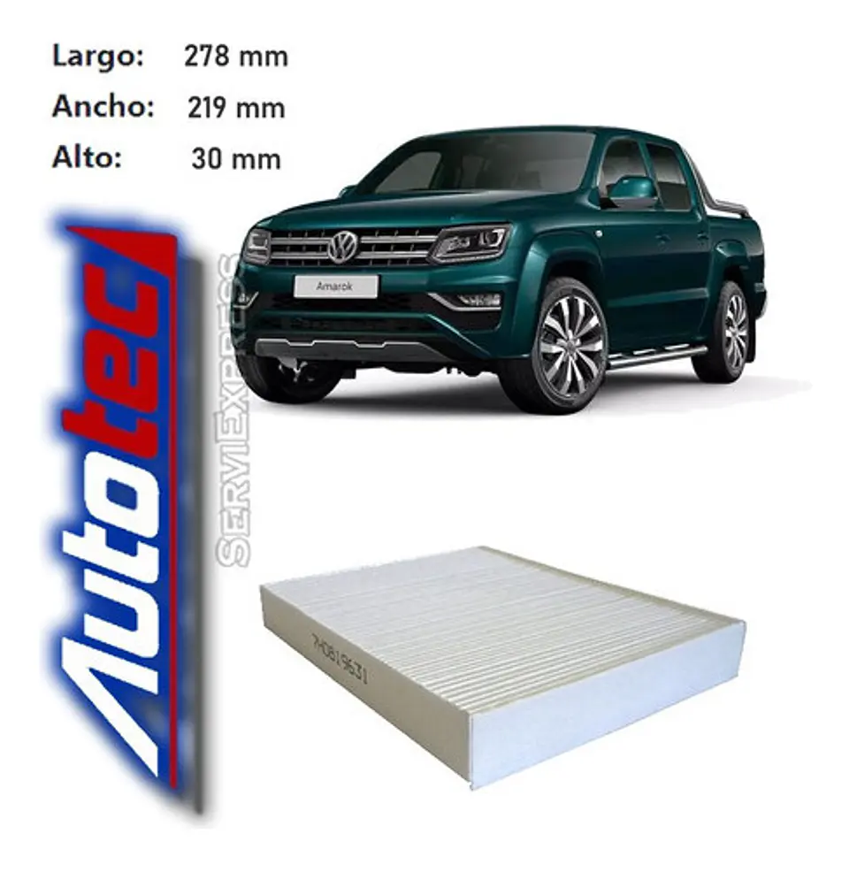 Filtro De Polen Volkswagen Amarok Del 2010 Al 2020 2