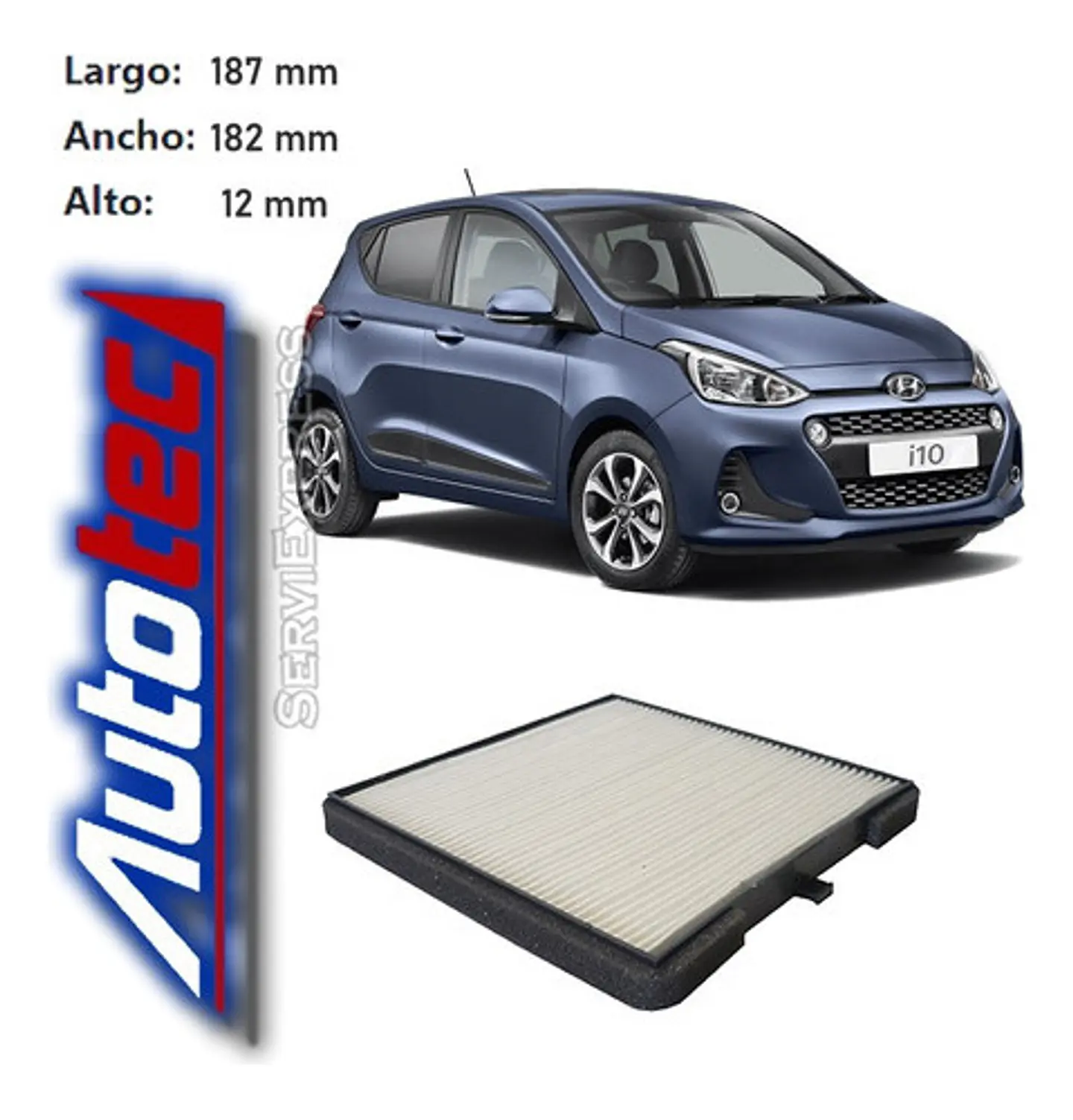 Filtro De Polen Hyundai I10 Del 2008 Al 2018 1