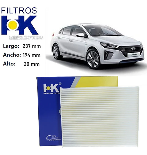 Filtro De Polen Hyundai Ioniq 2017 - 2021