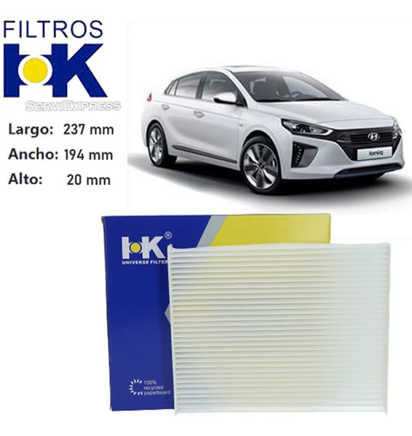 Filtro De Polen Hyundai Ioniq 2017 - 2021 1