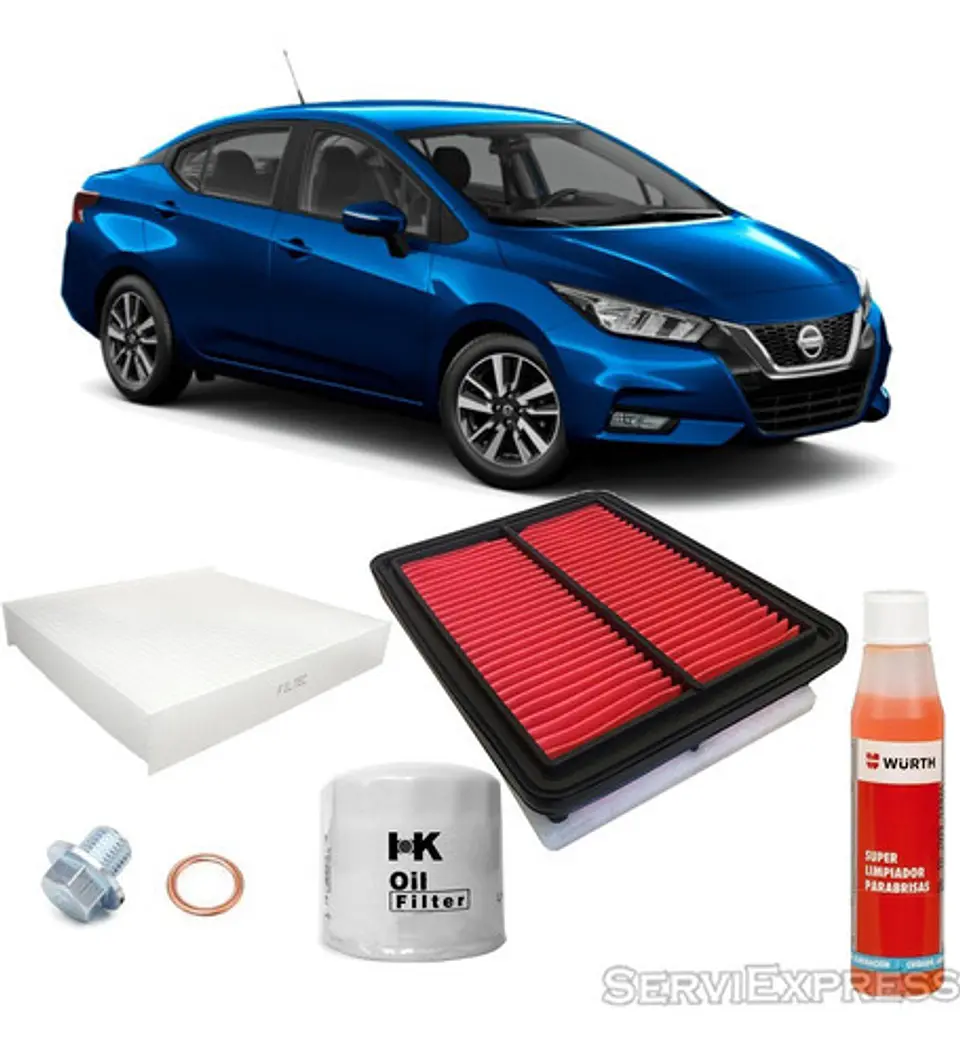 Kit De Mantencion Filtros, Tapon,etc. Nissan New Versa 1