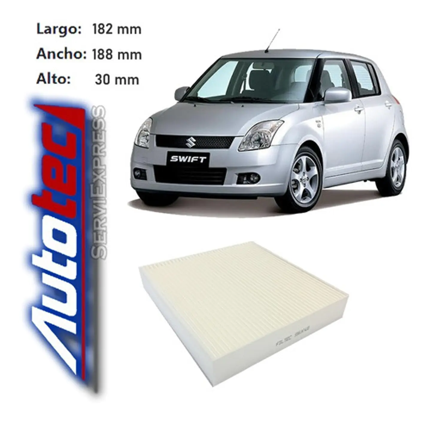 Filtro De Polen Suzuki Swift Del 2005 Al 2010 1