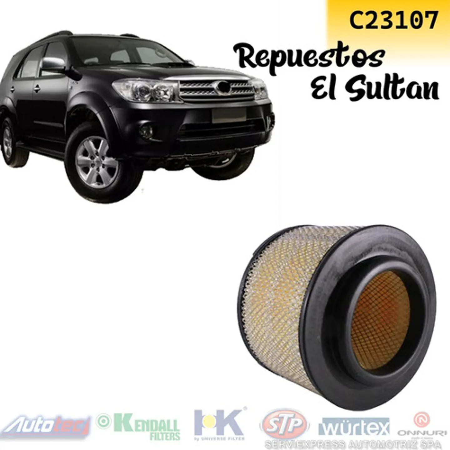 Filtro De Aire Fortuner 3.0 Del 2006 - 2007  1