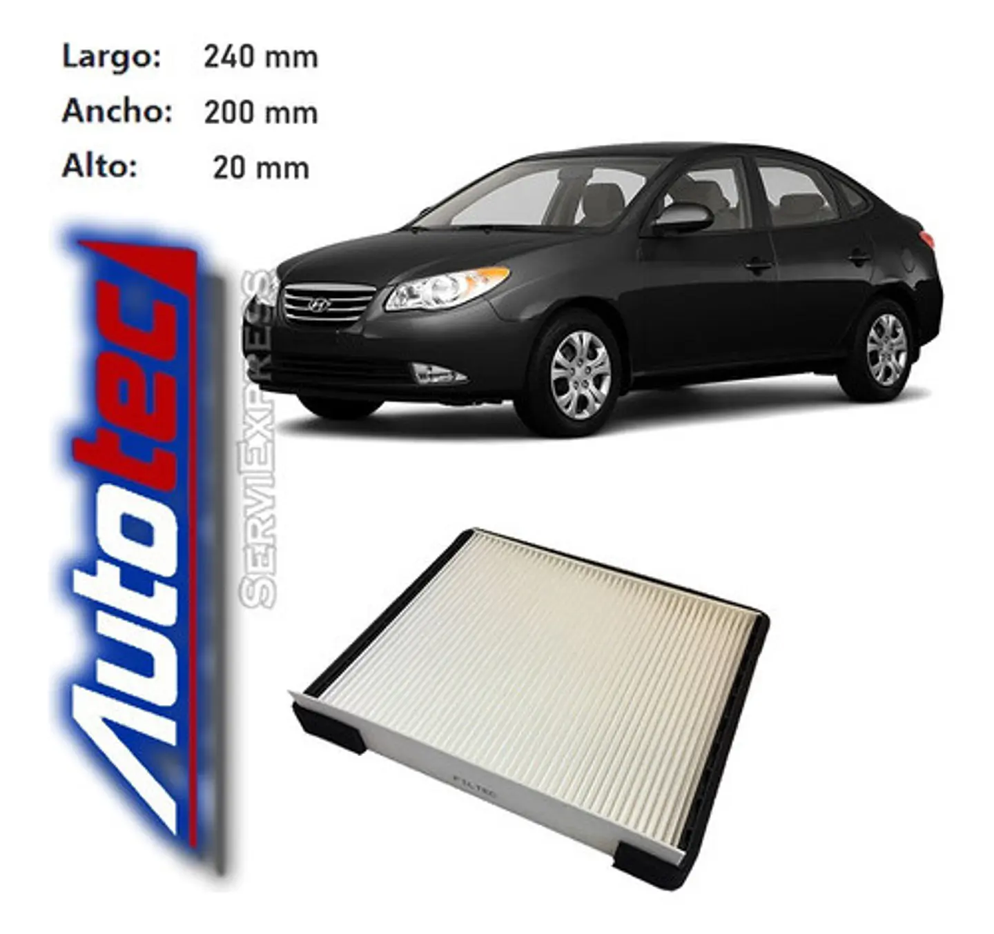 Filtro De Polen Hyundai Elantra Del 2007 Al 2010 2