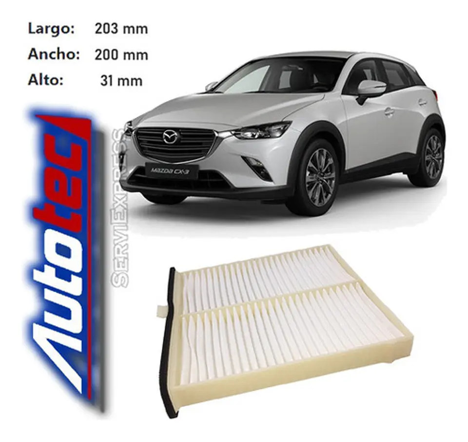 Filtro De Polen Mazda Cx3 2.0  Del 2016 Al 2019 1