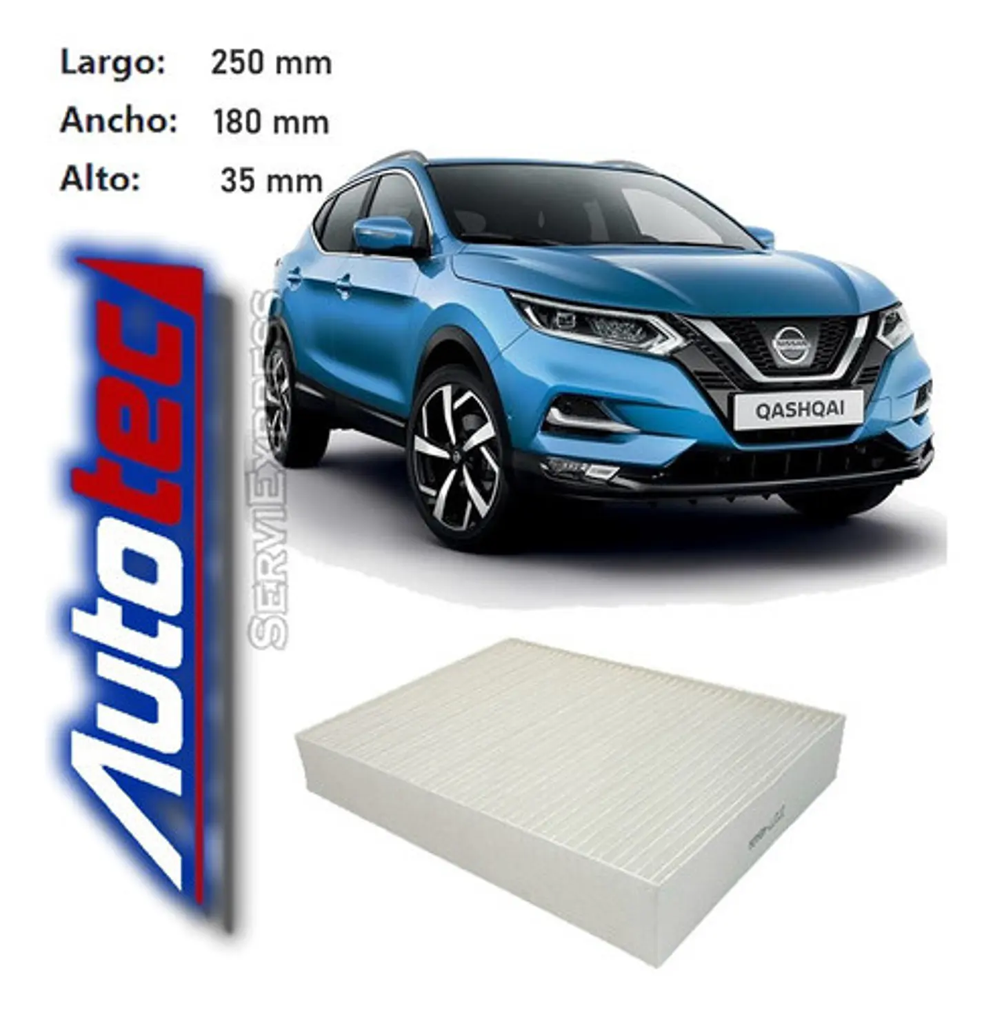 Filtro De Polen Nissan Qashqai Del 2009 Al 2020 1
