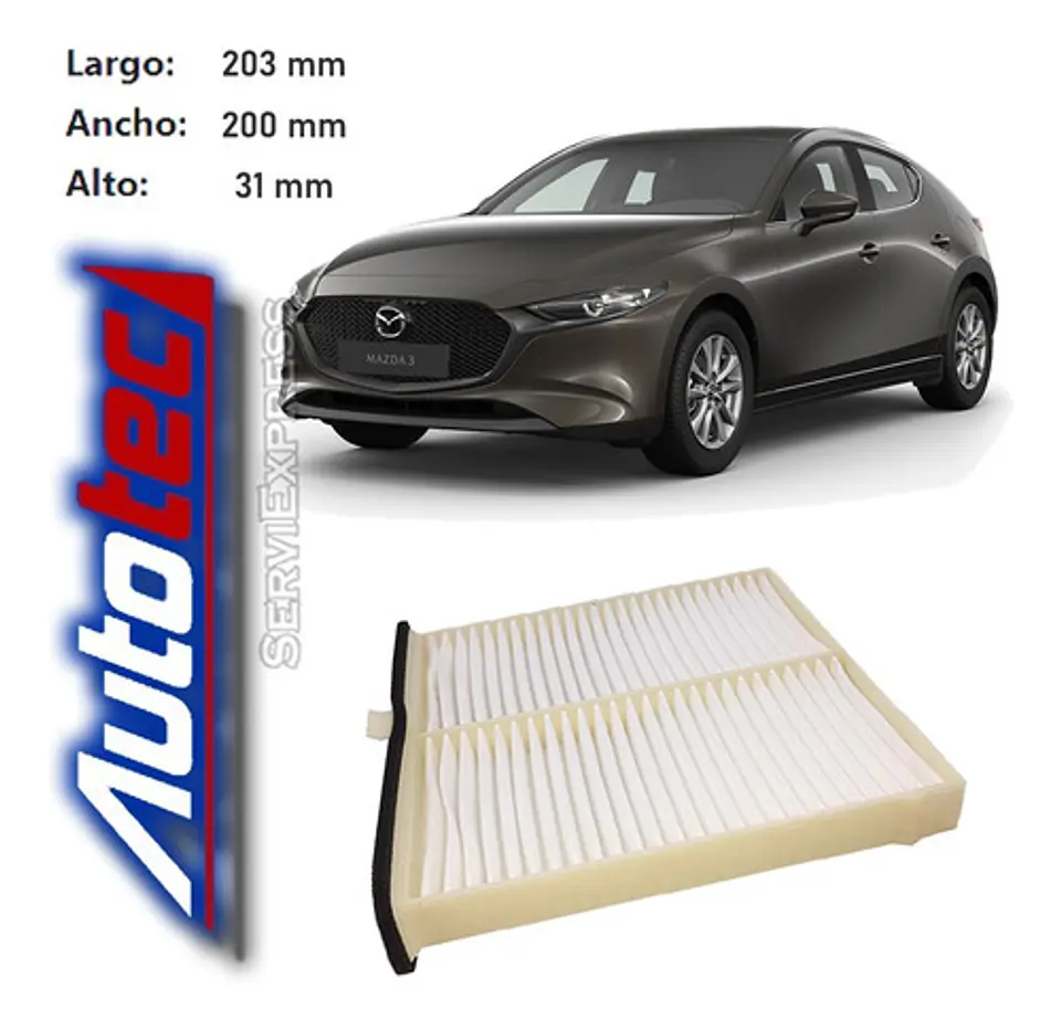 Filtro De Polen Mazda 3 2.0 Y 2.5 Del 2018 Al 2020 1