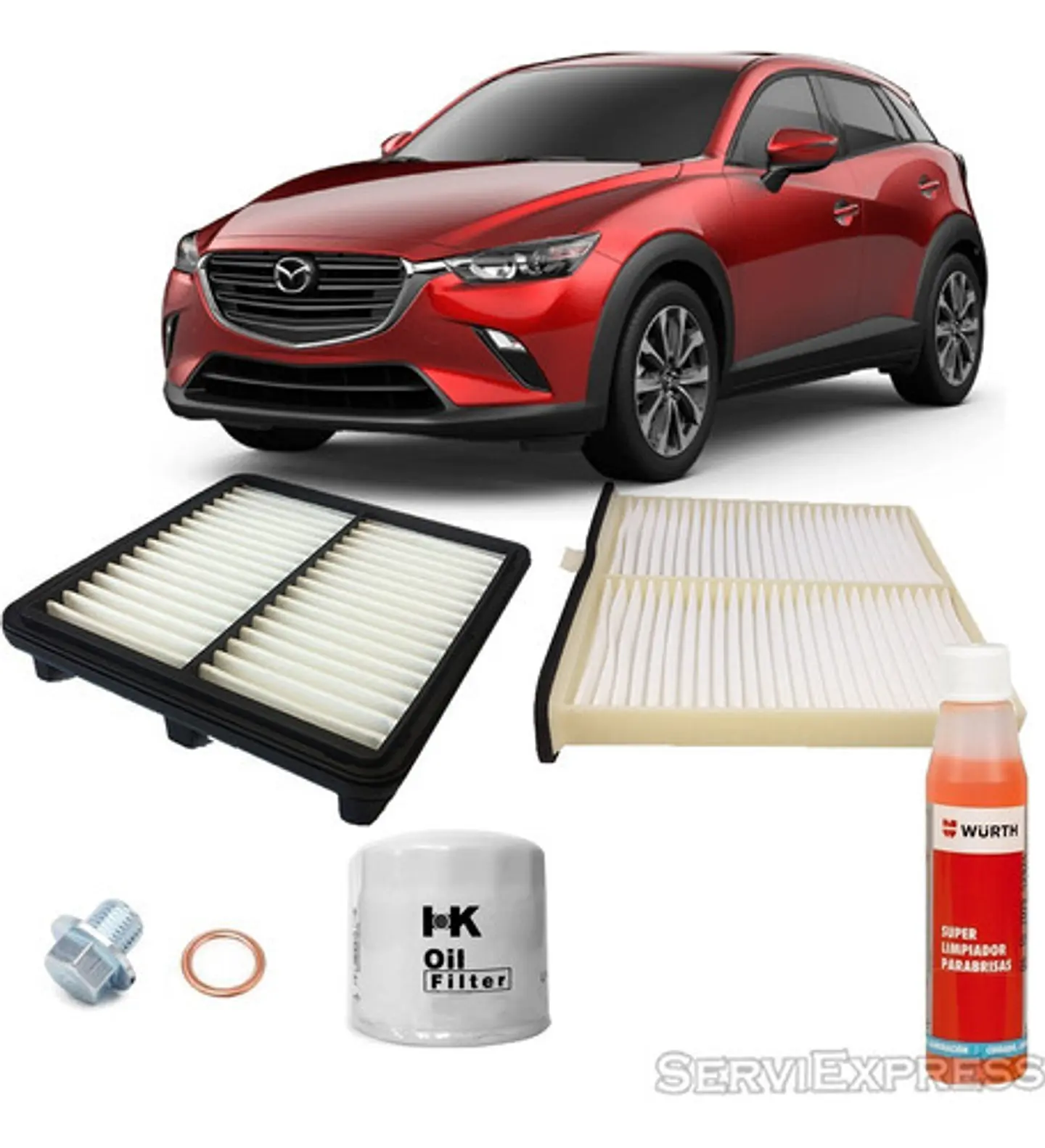 Kit De Mantencion Filtros, Tapon,etc. Mazda Cx-3 2.0 2016-21 1
