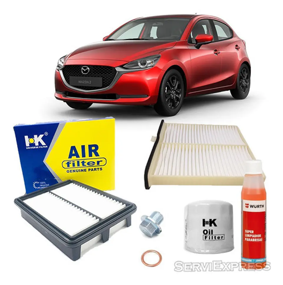 Kit De Mantencion Filtros, Tapon,etc. Mazda 2 1.5 2014-2020 1