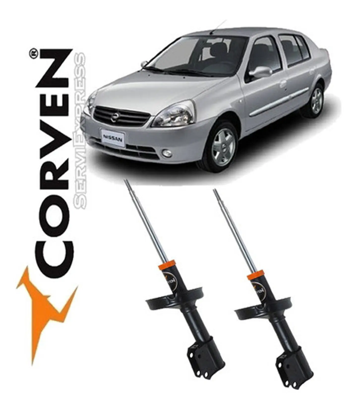 Amortiguadores Delanteros Nissan Platina Del 2004 Al 2009 1