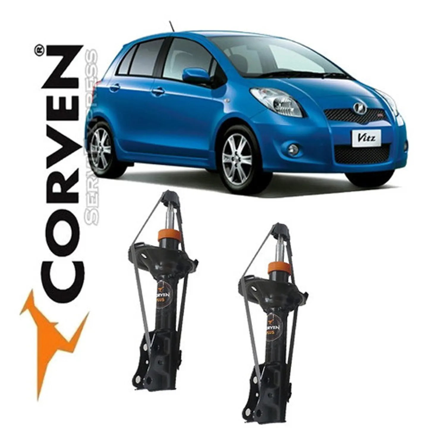 Amortiguadores Delanteros Toyota Vitz Del 2000 Al 2006 1