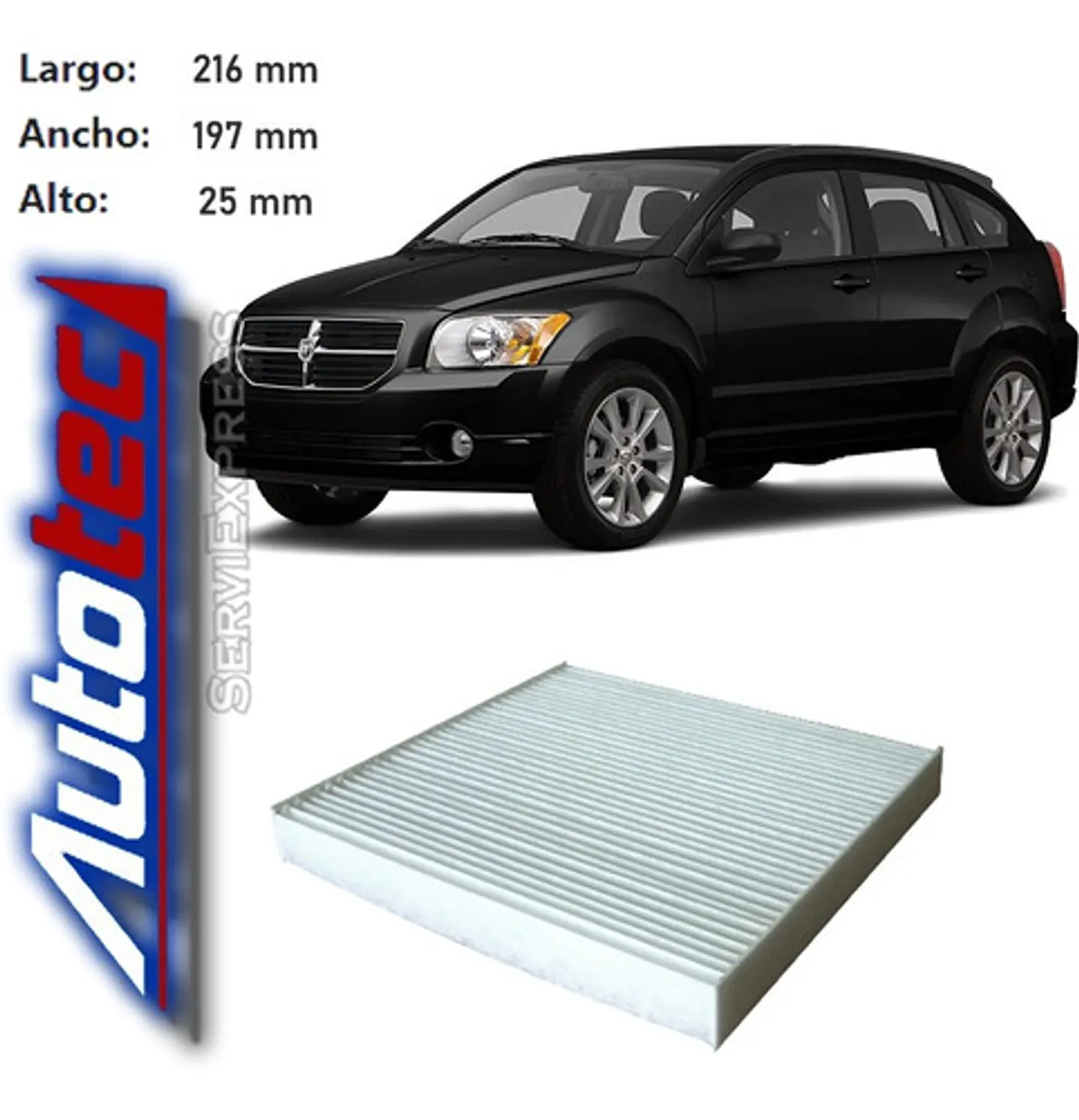 Filtro Polen Para Dodge Caliber Del 2006 Al 2012 1