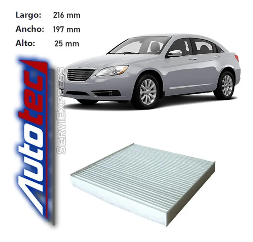 Filtro Polen Para Chrysler 200 Del 2011 Al 2014 1