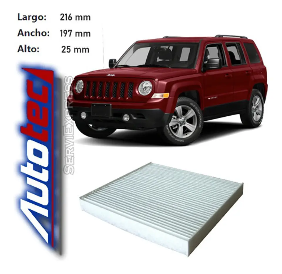 Filtro Polen Para Jeep Patriot Del 2007 Al 2017 1