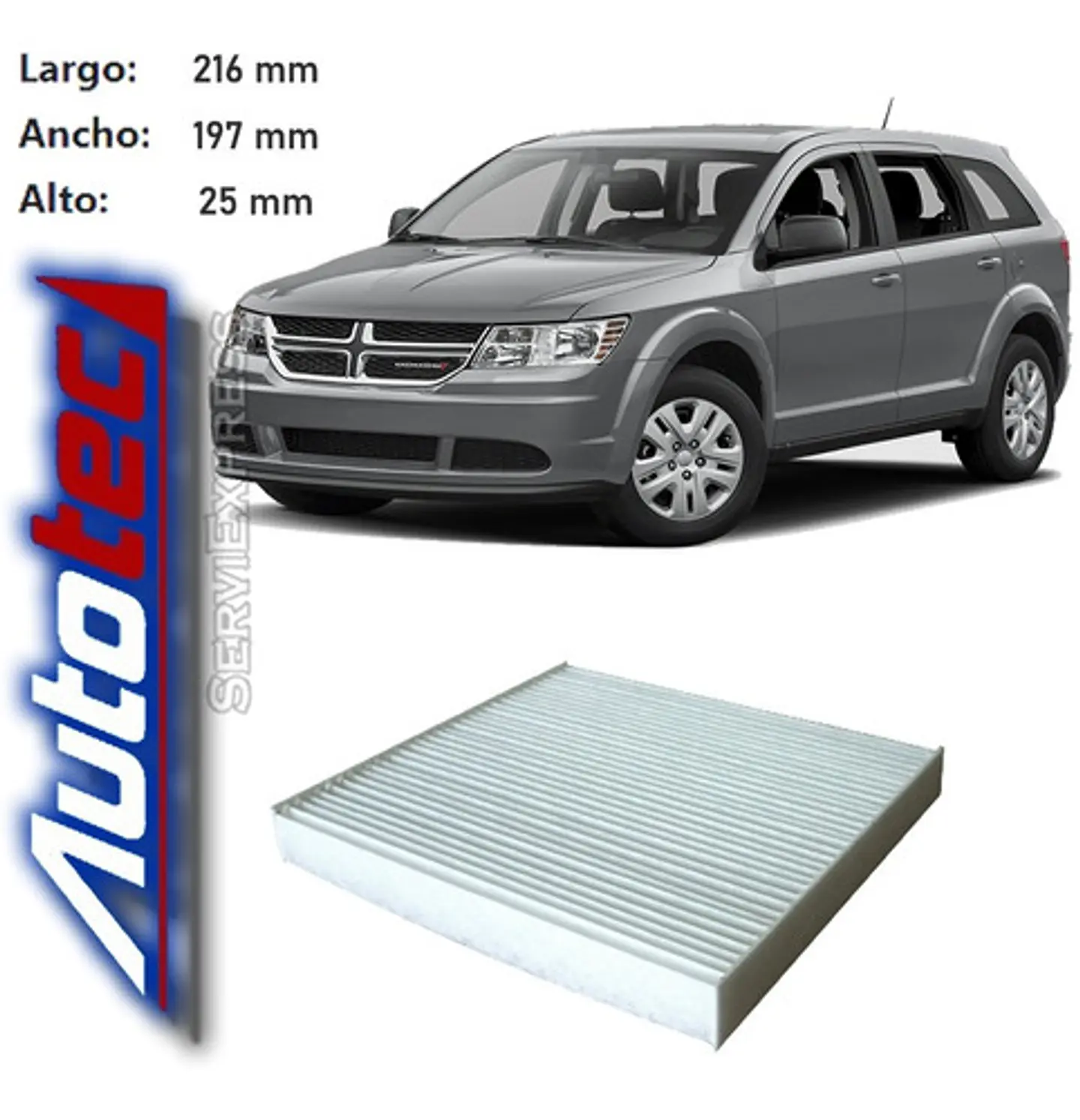 Filtro Polen Para Dodge Journey Del 2009 Al 2019 2