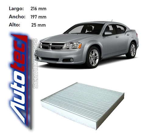 Filtro Polen Para Dodge Avenger Del 2007 Al 2014