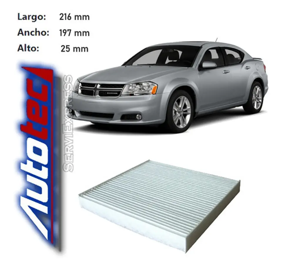 Filtro Polen Para Dodge Avenger Del 2007 Al 2014 1