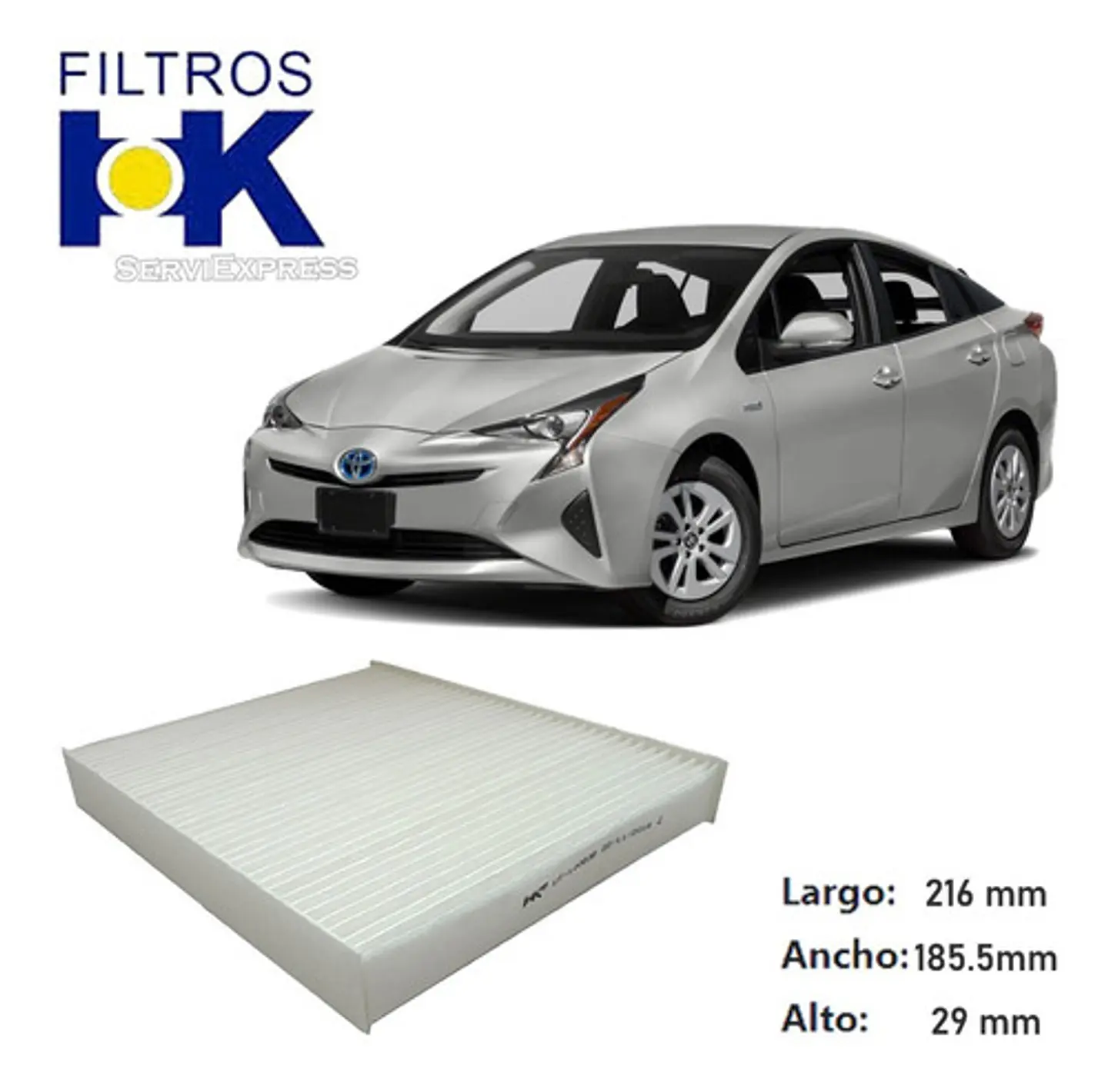 Filtro De Polen Toyota Prius 1.8 Hibrido Del 2010 Al 2018  1