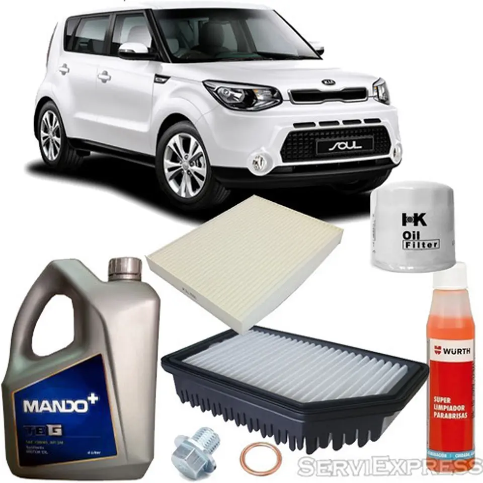 Kit De Mantencion Con Aceite De Kia Soul 2014-2020 1