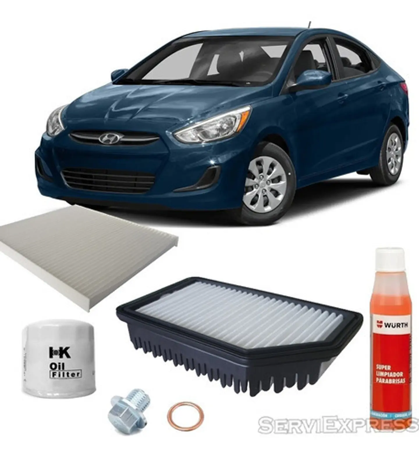 Kit De Mantencion De Hyundai Accent 1.4 2011 Al 2020 1