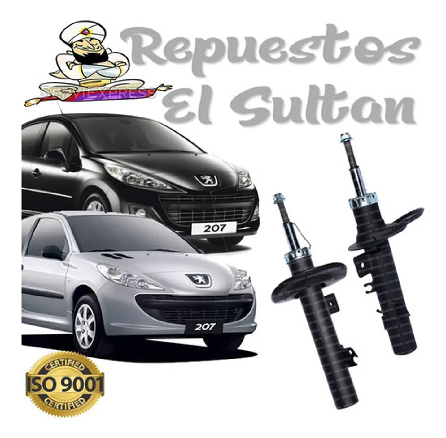 Amortiguadores Delanteros Peugeot 207 Del 2007 Al 2014 1