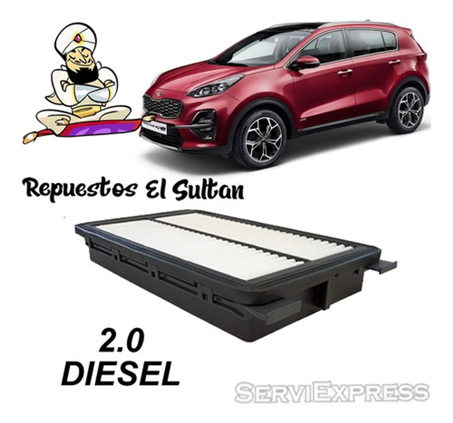 Filtro Aire Kia Sportage 2.0 2016 - 2021 2