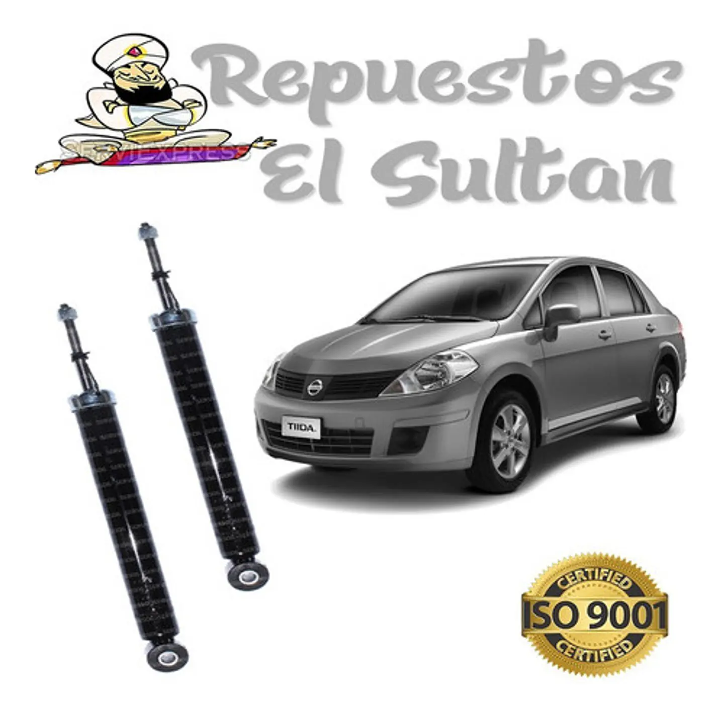 Amortiguadores Traseros Nissan Tiida Del 2006 Al 2014 1
