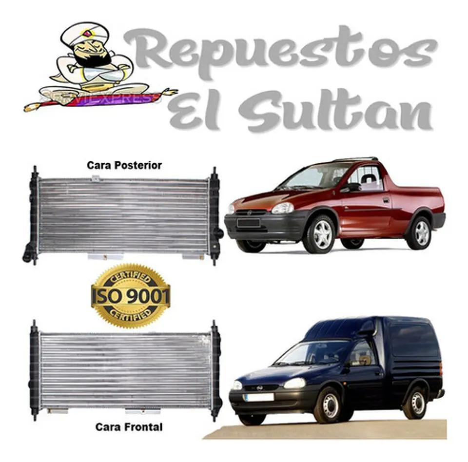 Radiador Corsa Pick-up / Chevrolet Combo Con A/c 1995-2002 1