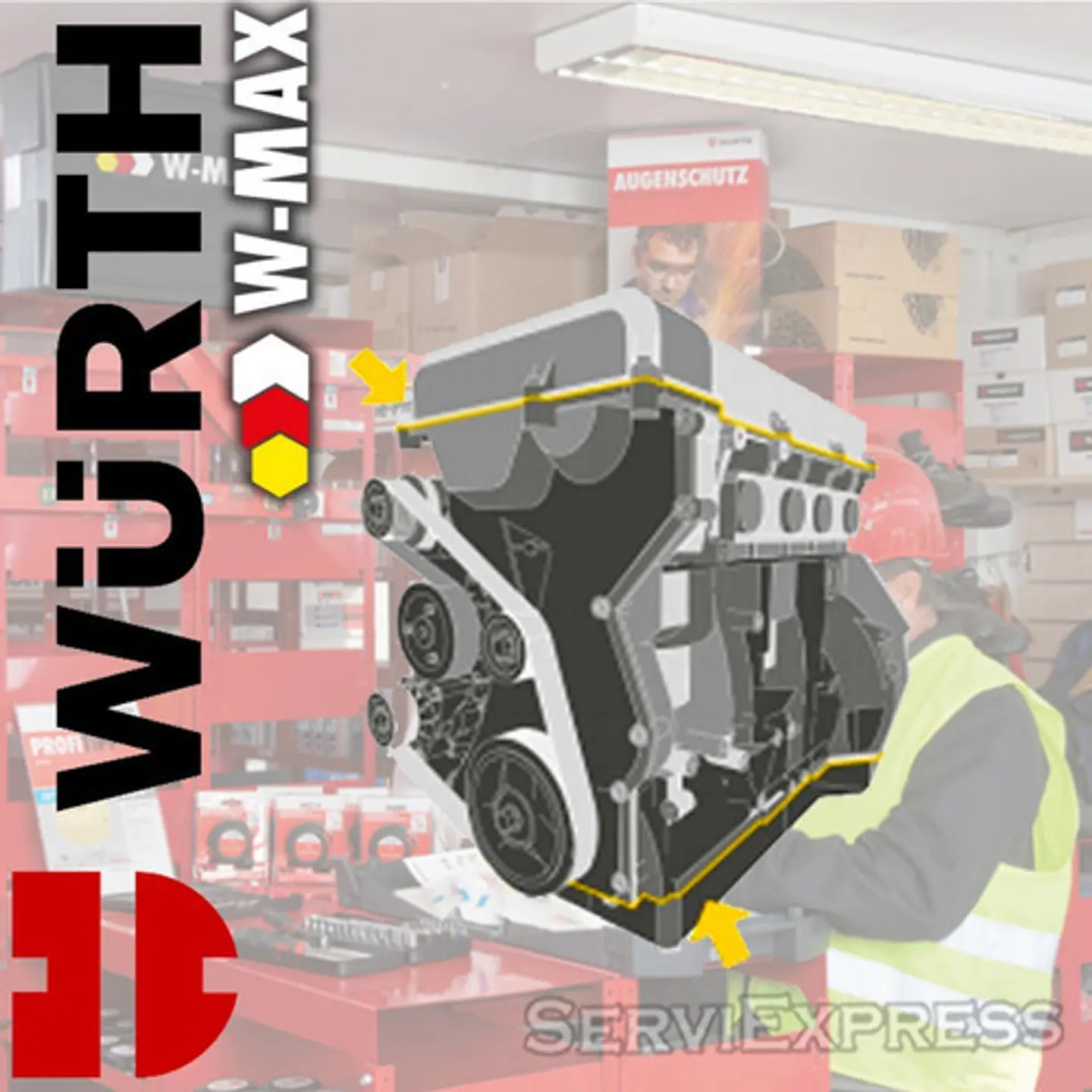 Silicona Negra Alta Temperatura Wurth W-max 2