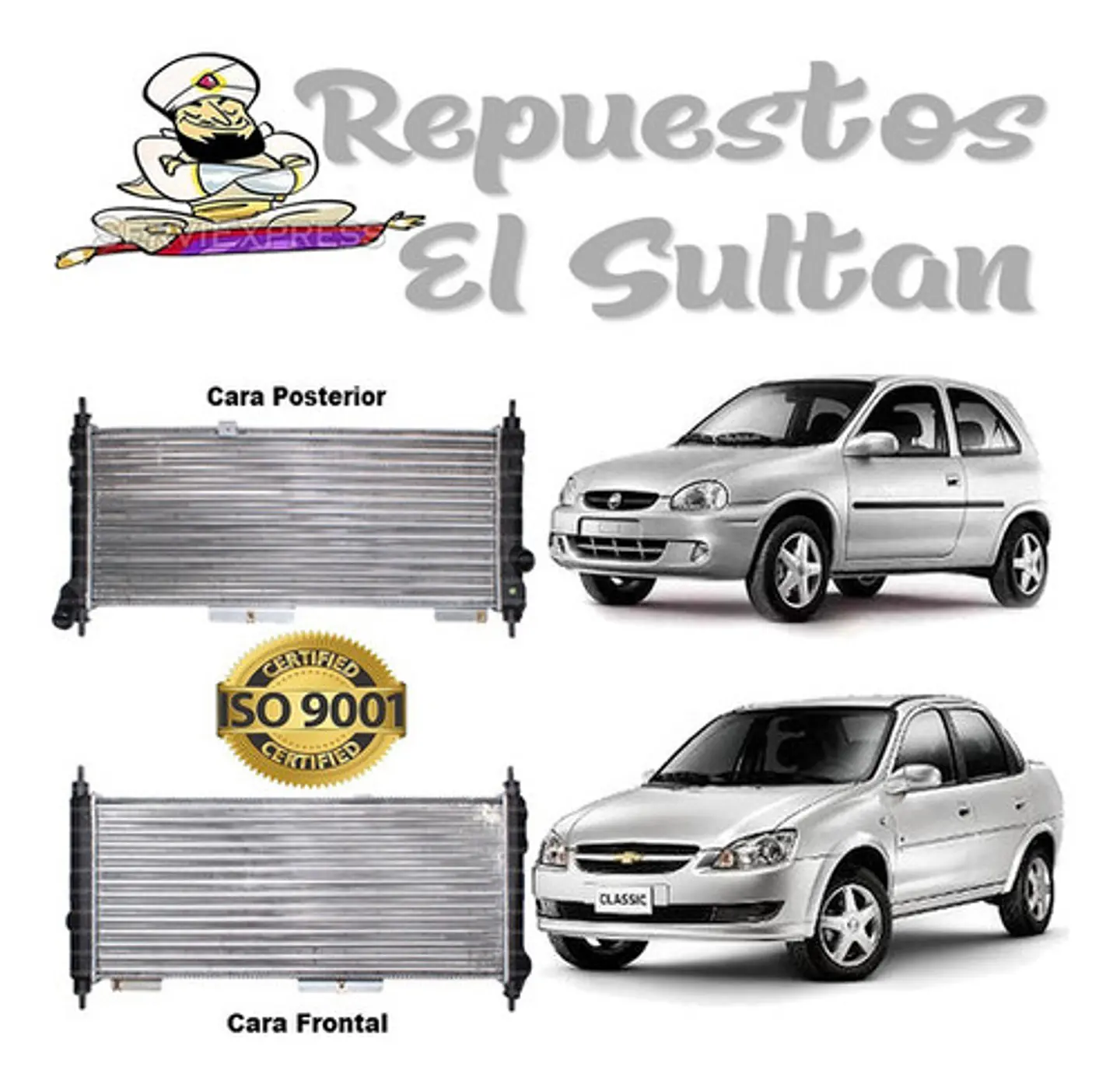 Radiador Motor Corsa 1.4 Y 1.6 De 1993 Al 2012 Con Aire A/c 1