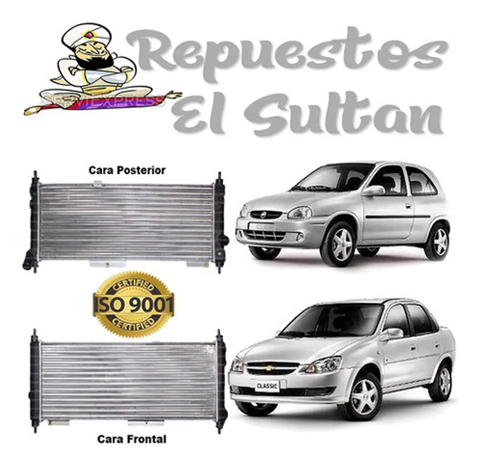 Radiador Motor Corsa 1.4 Y 1.6 De 1993 Al 2012 Con Aire A/c 1