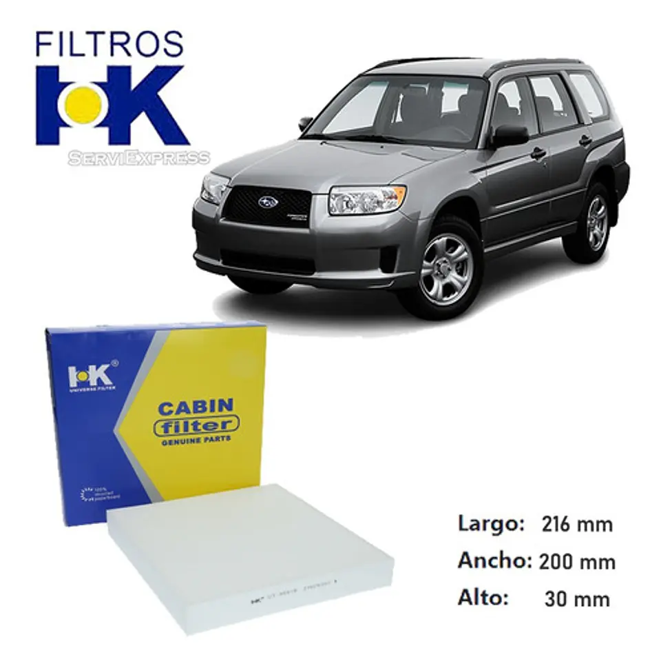 Filtro Polen Subaru Forester Del 2002 Al 2008 1