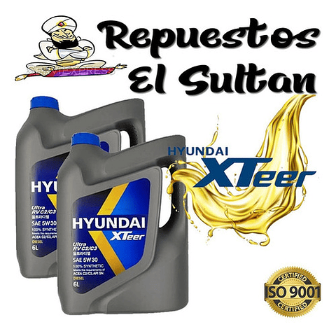 Aceite Original Hyundai 5w30 Sintético 12l Dpf Y Bencinero