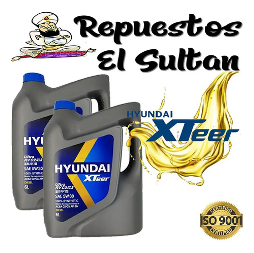 Aceite Original Hyundai 5w30 Sintético 12l Dpf Y Bencinero 1