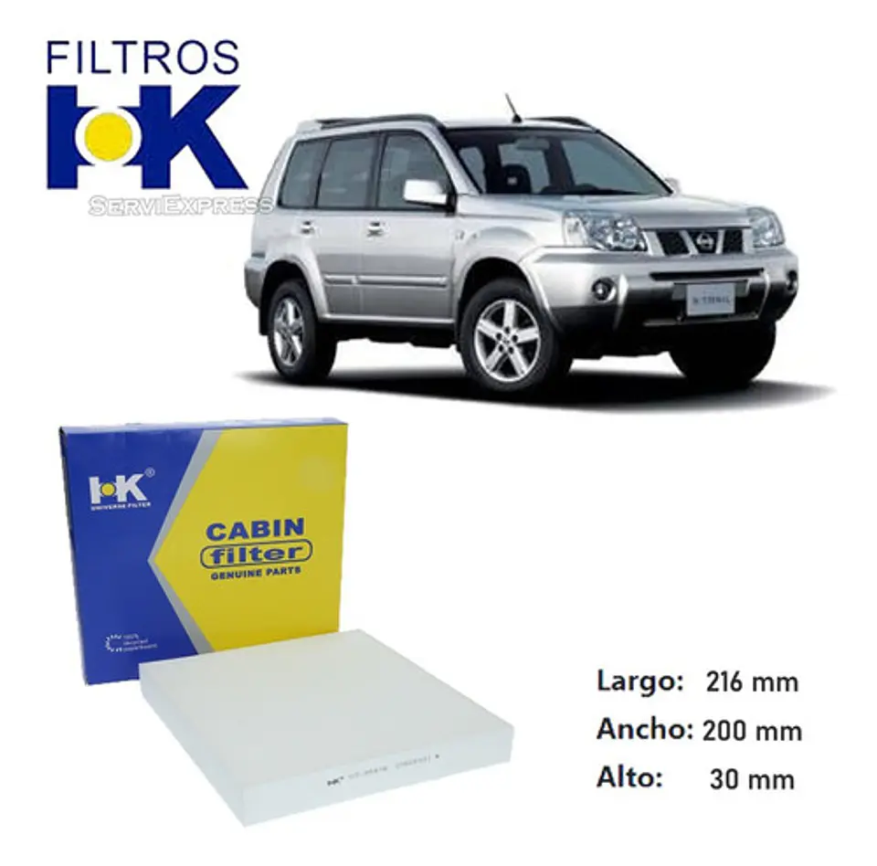 Filtro Polen Nissan Xtrail T30 Del 2002 Al 2007  1